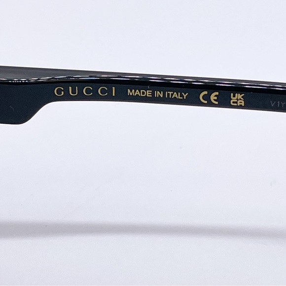 NEW GUCCI GG1237S 004 UNISEX SUNGLASSES GUCCI GG1237S BLACK GREEN EYEWEAR - Picture 10 of 12